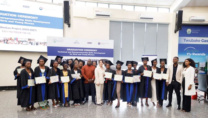 Joint Graduation Ceremony for 198 Trainees of TechSheCan Vocational Training Cohorts 1 and 2 in Rwanda